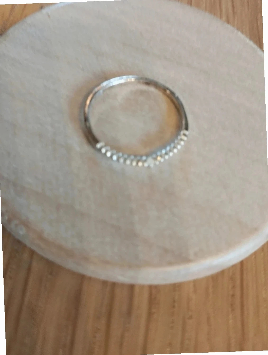 Bague fantasía plateada. Talla 54 – photo 2
